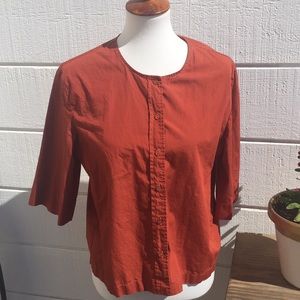 American Apparel Burnt Orange Lightweight Jacket